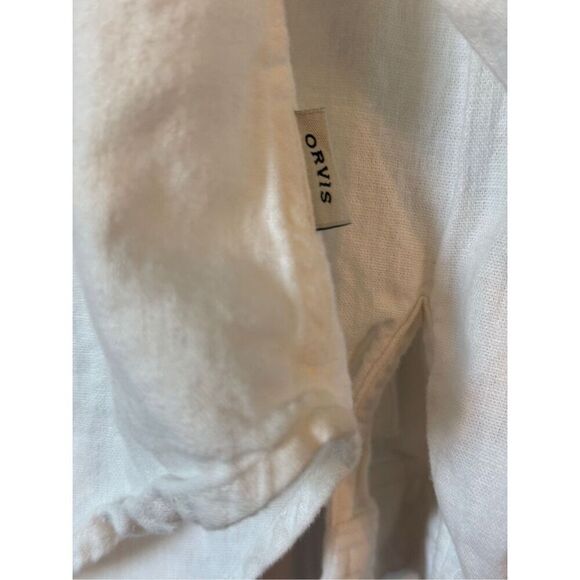 Orvis Woman White Button Down Shirt - Picture 8 of 16